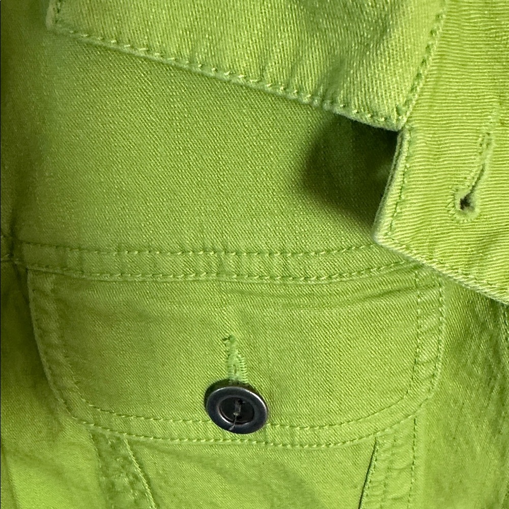 Chico's Light Green Cotton Blend Top size 3 xl 14/16 - Picture 8 of 12